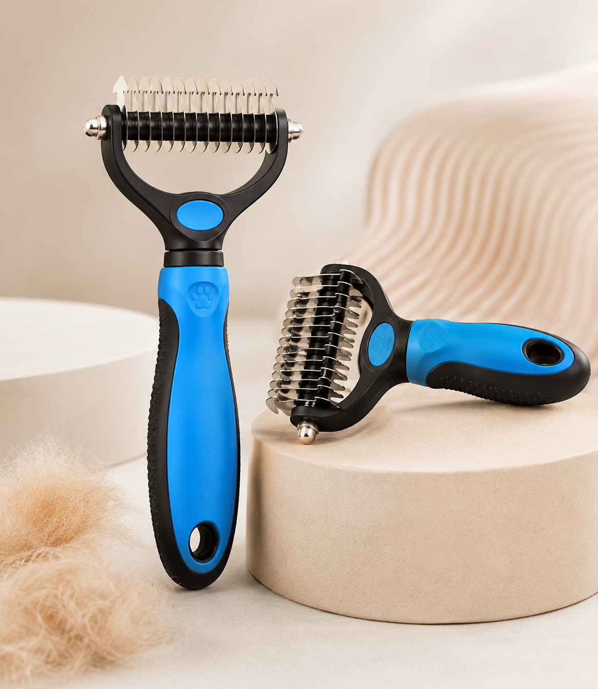 Professional Double-Sided Stainless Steel Pet Grooming Brush for Dogs & Cats | Dematting, Deshedding & Hair Removal Comb (Copy)