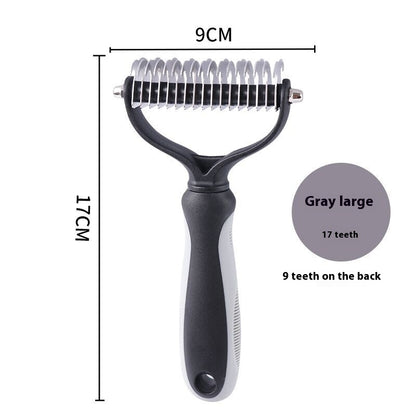 Professional Double-Sided Stainless Steel Pet Grooming Brush for Dogs & Cats | Dematting, Deshedding & Hair Removal Comb (Copy)