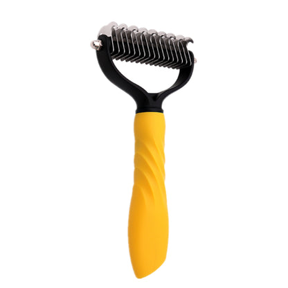 Professional Double-Sided Stainless Steel Pet Grooming Brush for Dogs & Cats | Dematting, Deshedding & Hair Removal Comb (Copy)
