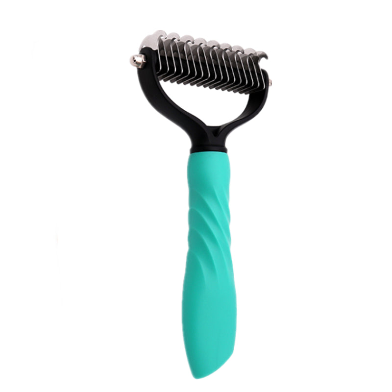 Professional Double-Sided Stainless Steel Pet Grooming Brush for Dogs & Cats | Dematting, Deshedding & Hair Removal Comb (Copy)