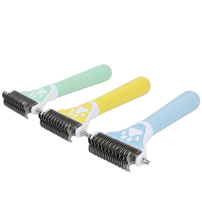 Professional Double-Sided Stainless Steel Pet Grooming Brush for Dogs & Cats | Dematting, Deshedding & Hair Removal Comb (Copy)