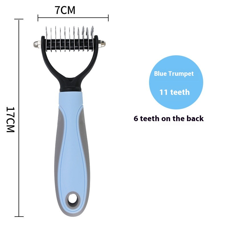Professional Double-Sided Stainless Steel Pet Grooming Brush for Dogs & Cats | Dematting, Deshedding & Hair Removal Comb (Copy)