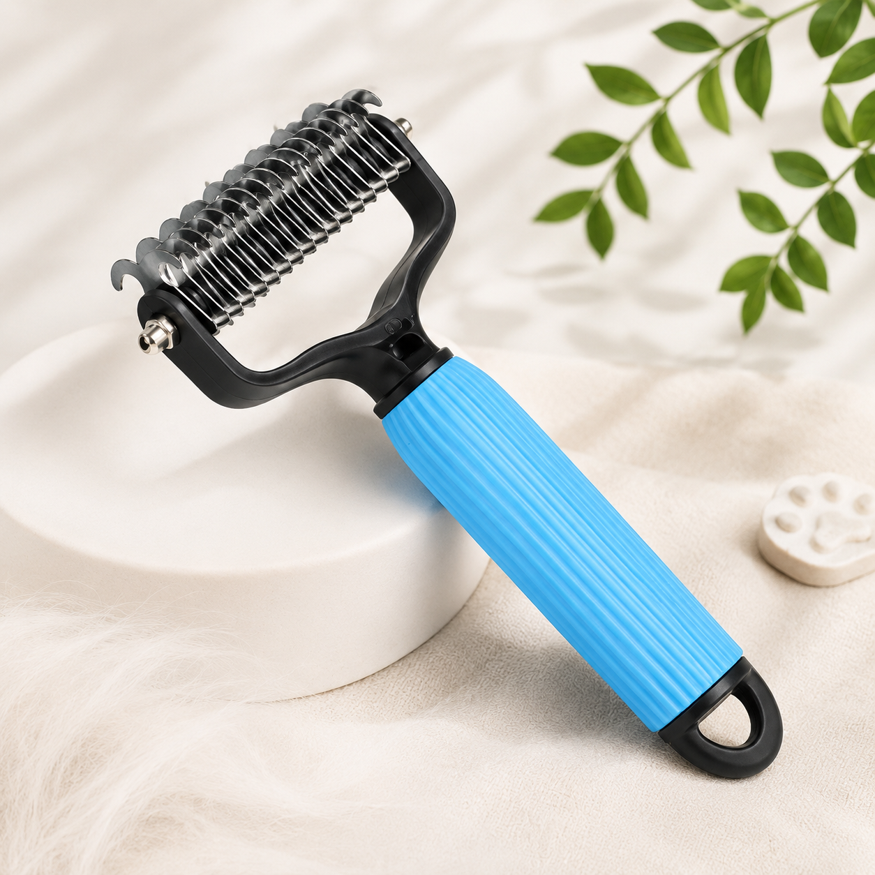 Professional Double-Sided Stainless Steel Pet Grooming Brush for Dogs & Cats | Dematting, Deshedding & Hair Removal Comb (Copy)
